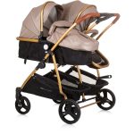 CHIPOLINO DJEČJA KOLICA ZA BLIZANCE ILI DVOJE DJECE DUO SMART - GOLDEN BEIGE - Slika 2