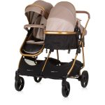 CHIPOLINO DJEČJA KOLICA ZA BLIZANCE ILI DVOJE DJECE DUO SMART - GOLDEN BEIGE - Slika 5