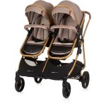 CHIPOLINO DJEČJA KOLICA ZA BLIZANCE ILI DVOJE DJECE DUO SMART - GOLDEN BEIGE - Slika 6