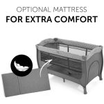 HAUCK PUTNI KREVETIĆ SLEEP N PLAY CENTER - NORDIC GREY - Slika 4