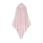 InterBaby Set ručnik s kapuljačom + podbradak Slonić Roza - Slika 4