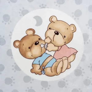 Interbaby Dekica Medvjedić 110x140 - Siva - Slika 5