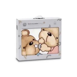 Interbaby Dekica Medvjedić 110x140 - Siva - Slika 2