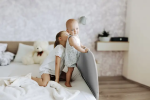 Zopa zaštitina ogradica za krevetić Monna Compact Grey - Slika 9