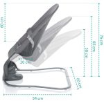 LEŽALJKA ZOPA MOYO AIR - MESH GREY - Slika 5