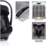 ZOPA AUTOSJEDALICA  XS PLUS I-SIZE - ROCKY GREY - Slika 7