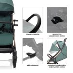 ZOPA KOLICA QUIQ 2 - ANTIQUE GREEN/BLACK - Slika 13
