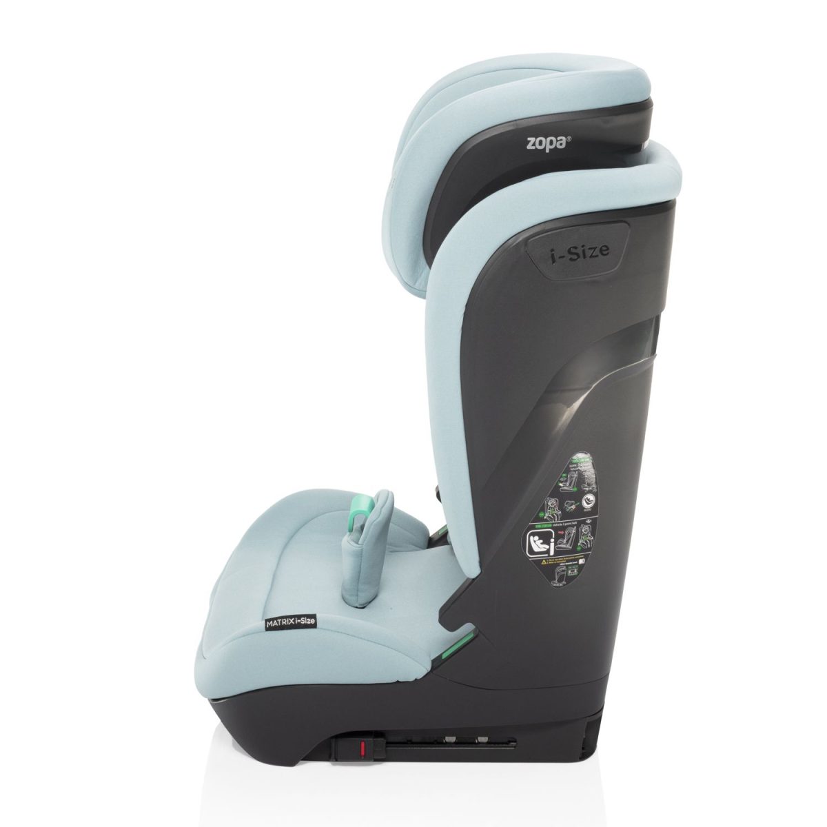 ZOPA AUTOSJEDALICA MATRIX I-SIZE - AQUATIC GREEN - Slika 7