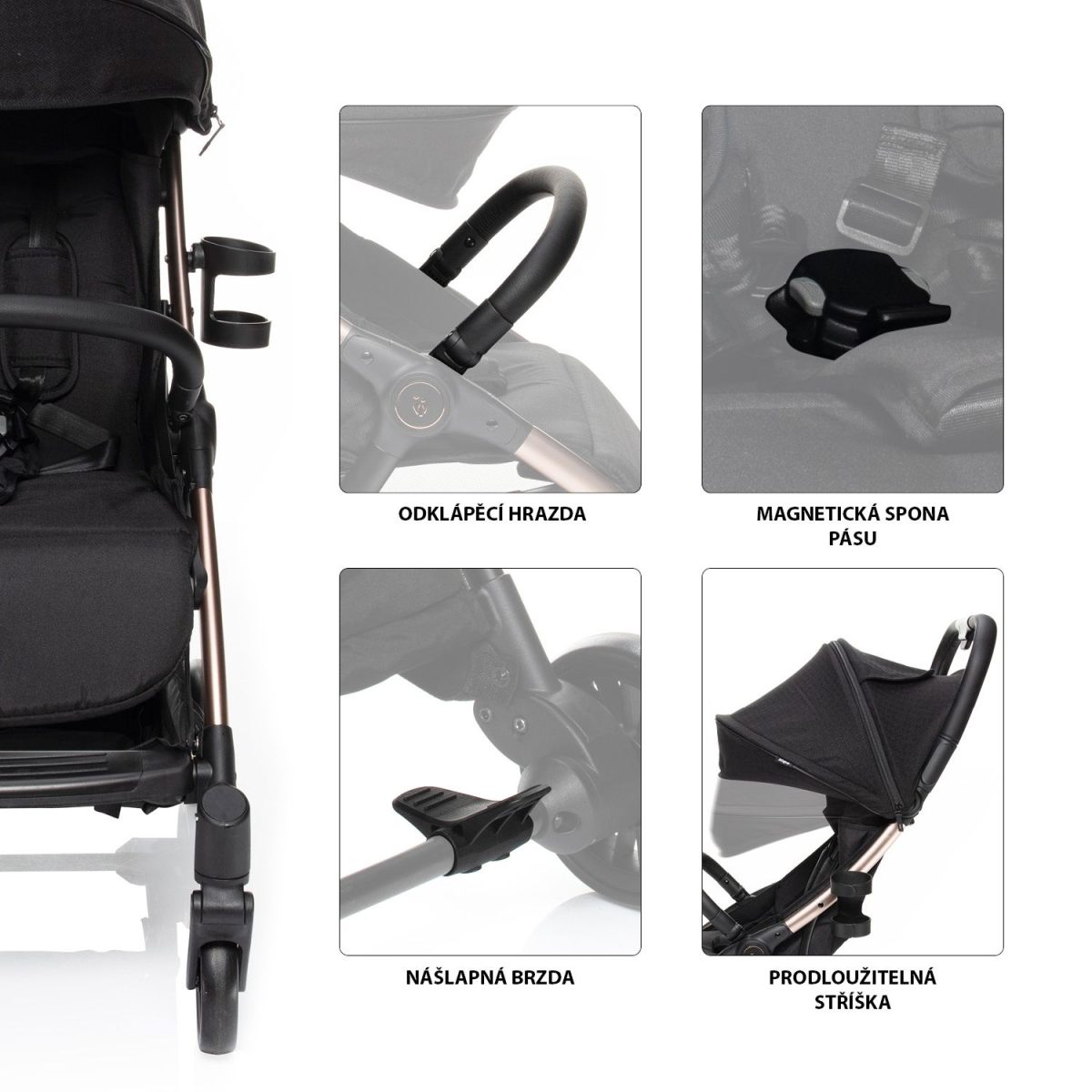 ZOPA KOLICA QUIQ - BRIGHT GREY - Slika 4