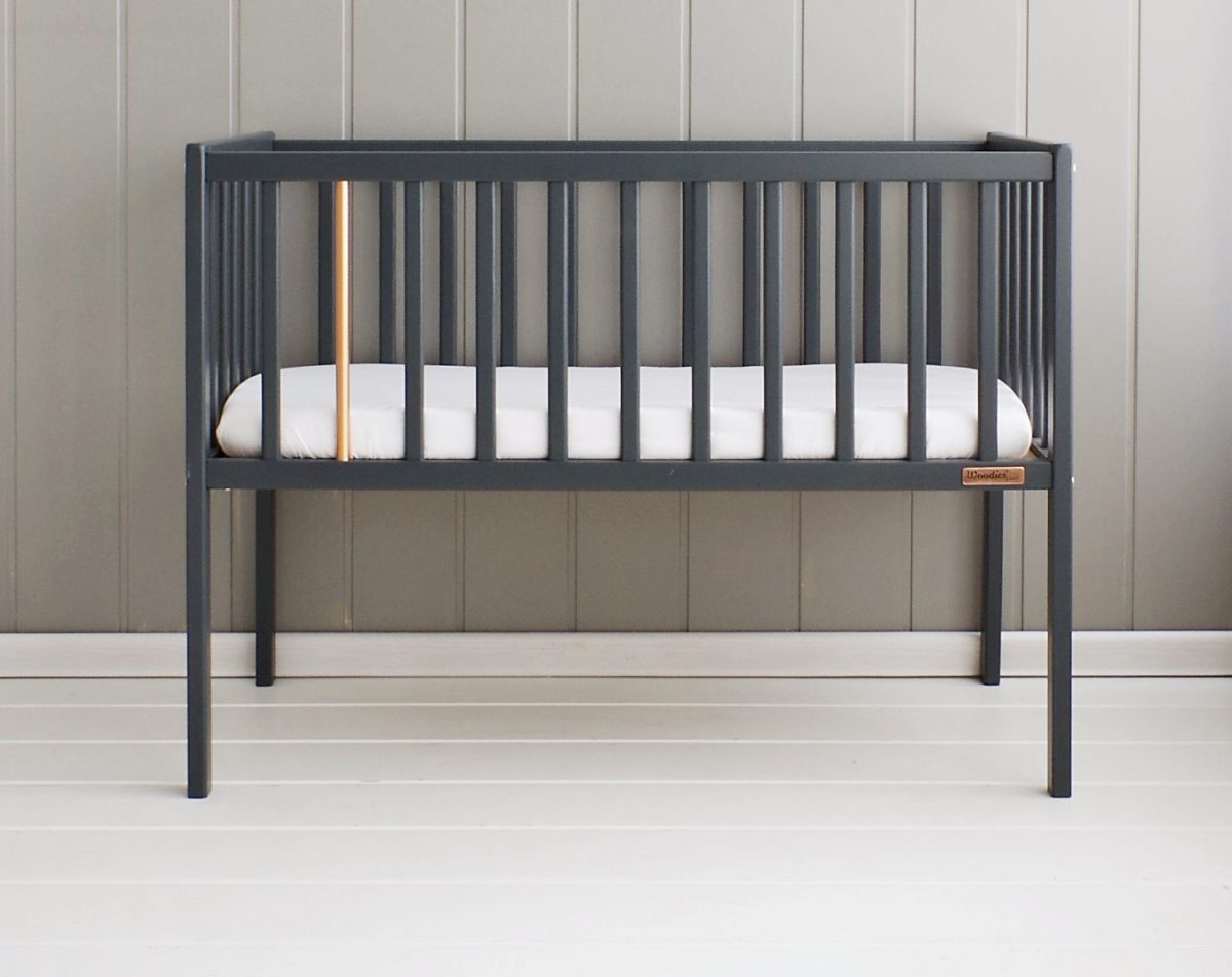 KOLIJEVKA STARDUST CRIB WOODIES - ANTHRACITE - Slika 2