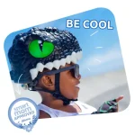 CRAZYSAFETY 3D DJEČJA KACIGA CROCODILE GREEN - S LED SVJETLOM - Slika 3