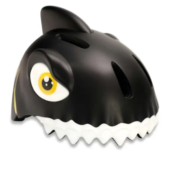 CRAZYSAFETY 3D DJEČJA KACIGA SHARK BLACK - S LED SVJETLOM