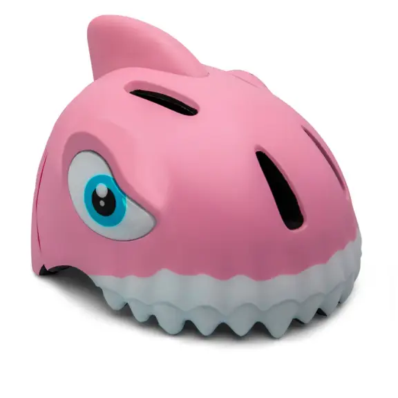 CRAZYSAFETY 3D DJEČJA KACIGA SHARK PINK - S LED SVJETLOM