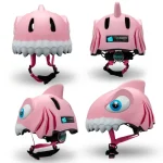 CRAZYSAFETY 3D DJEČJA KACIGA SHARK PINK - S LED SVJETLOM - Slika 2