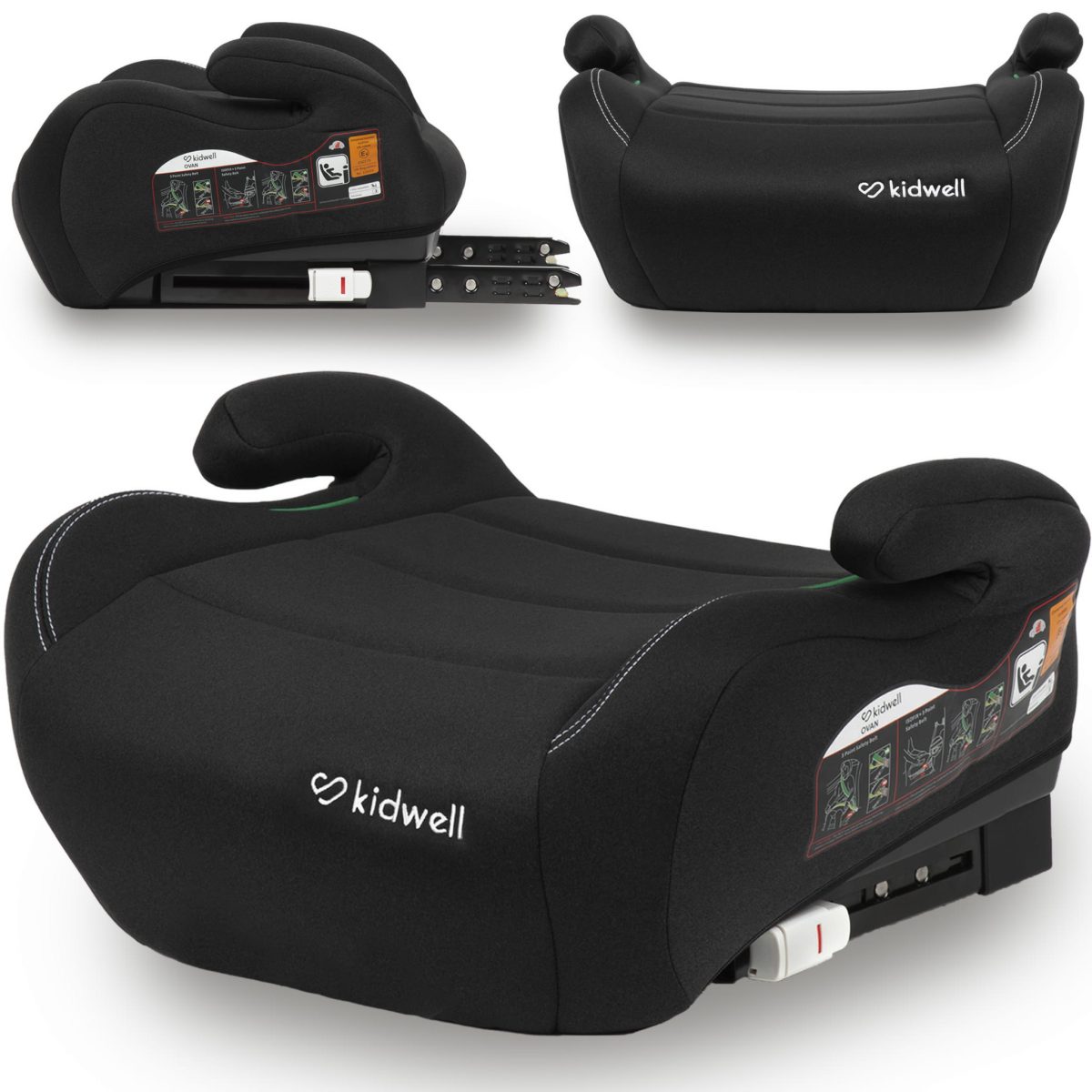 KIDWELL AUTOSJEDALICA OVAN I-SIZE 125-150 CM - BLACK - Slika 1
