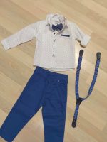 ODIJELO ZA KRŠTENJE TERRY - BIJELO/SVJETLO PLAVO BR. 80
