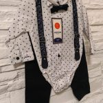 ODIJELO ZA KRŠTENJE TERRY - BIJELO/TAMNO PLAVO BR. 92