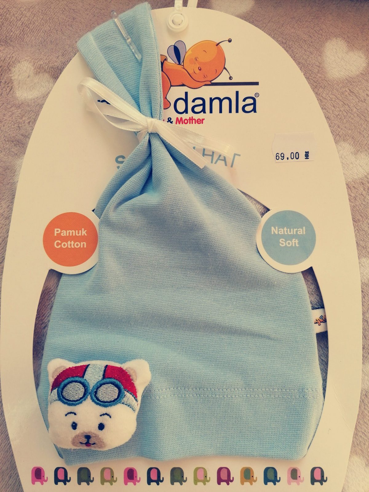 KAPICA ZA NOVOROĐENČE - MINI DAMLA - Slika 1