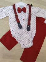 ODIJELO ZA KRŠTENJE TERRY - CRVENO BR. 80 - Slika 2