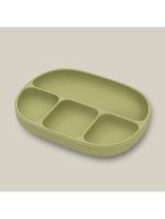 INTERBABY SILIKONSKI TANJUR S POKLOPCEM - OLIVE GREEN - Slika 2