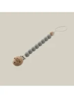 INTERBABY SILIKONSKI DRŽAČ DUDE - PETROL GREY - Slika 4