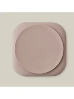 InterBaby silikonski tanjur s vakuumskom podlogom Dark Pink - Slika 2