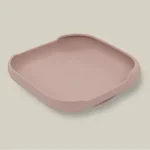 InterBaby silikonski tanjur s vakuumskom podlogom Dark Pink