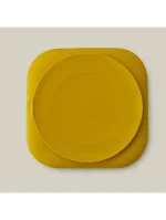 InterBaby silikonski tanjur s vakuumskom podlogom Earth Ocher - Slika 4