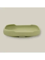 InterBaby silikonski tanjur s vakuumskom podlogom Olive Green