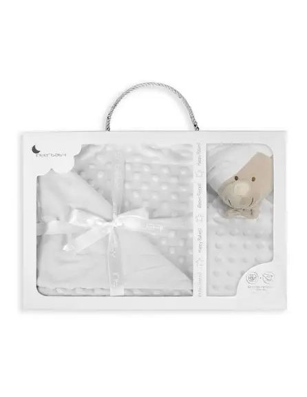 INTERBABY SET DEKICA BUBBLE I TJEŠILICA BEAR - BIJELA