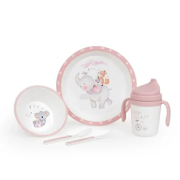 Interbaby set za jelo 5/1 Music Roza