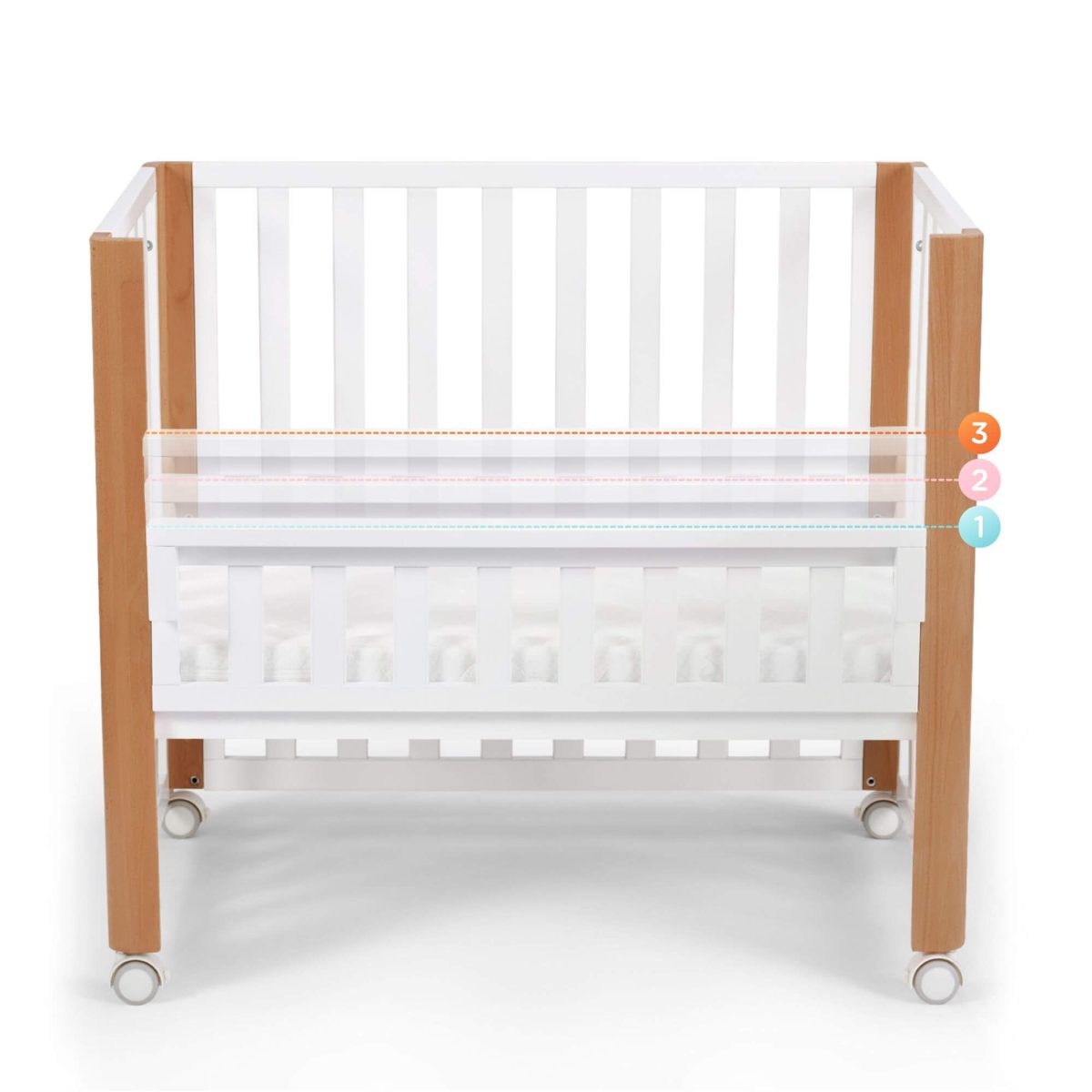 Kinderkraft krevetić KOYA 4u1+ madrac - Slika 6