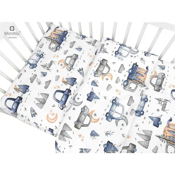 MIMINU POSTELJINA SET 2 ELEM. CARS PLAVI ( ZA KREVETIĆ 120X60 CM )