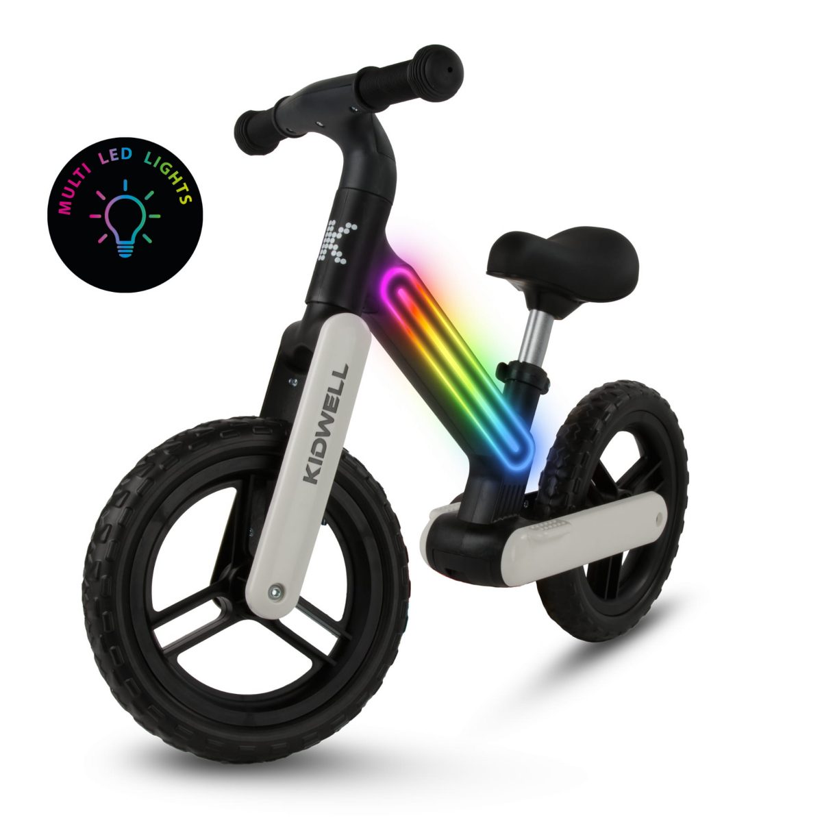 KIDWELL SUNO LED BALANS BICIKL - CRNO BIJELI - Slika 3