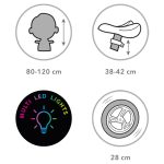 KIDWELL SUNO LED BALANS BICIKL - CRNO BIJELI - Slika 6