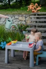 TEGA BABY SET DJEČJEG NAMJEŠTAJA ( STOL I 2 STOLICE ) TEGGI MULTIFUN - GREY/PINK - Slika 3