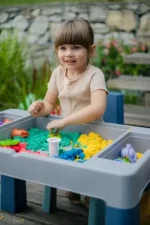 TEGA BABY SET DJEČJEG NAMJEŠTAJA ( STOL I 2 STOLICE ) TEGGI MULTIFUN - TURQUOISE/NAVY/GREY - Slika 6