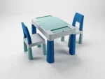 TEGA BABY SET DJEČJEG NAMJEŠTAJA ( STOL I 2 STOLICE ) TEGGI MULTIFUN - TURQUOISE/NAVY/GREY