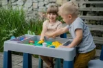 TEGA BABY SET DJEČJEG NAMJEŠTAJA ( STOL I 2 STOLICE ) TEGGI MULTIFUN - TURQUOISE/NAVY/GREY - Slika 2