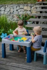 TEGA BABY SET DJEČJEG NAMJEŠTAJA ( STOL I 2 STOLICE ) TEGGI MULTIFUN - TURQUOISE/NAVY/GREY - Slika 7