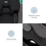 Zopa autosjedalica Verso R129, Foggy Grey - Slika 11