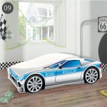 Dječji krevet ACMA Auto 180x80 cm 09-policija-sivo-plavi