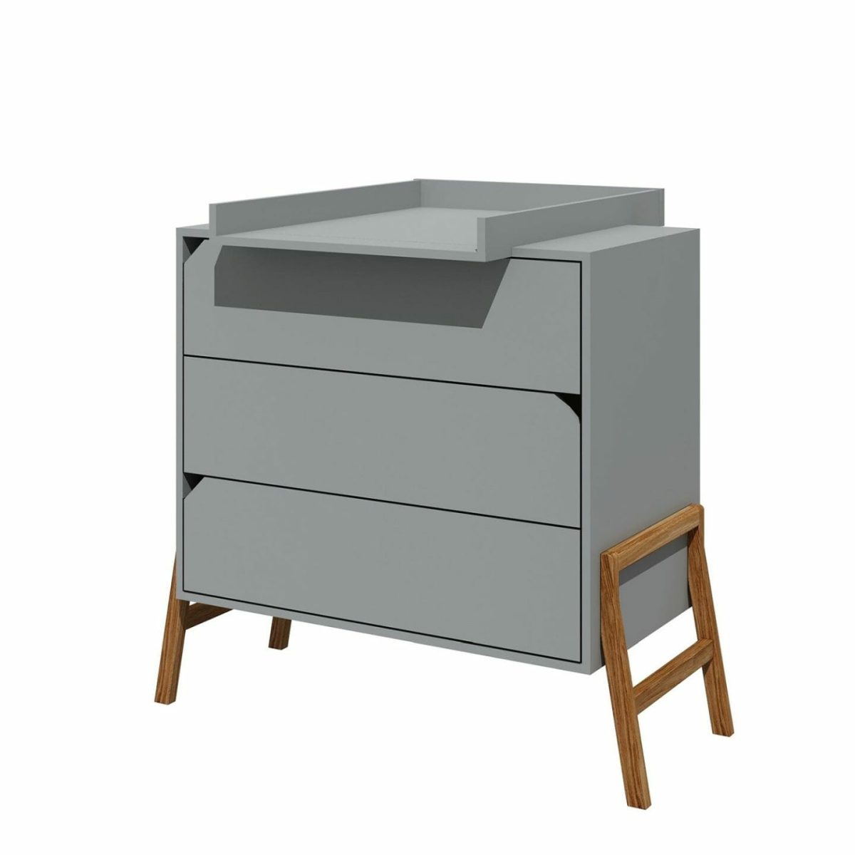 KOMODA S 3 LADICE BELLAMY LOTTA - GREY - Slika 3