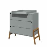 KOMODA S 3 LADICE BELLAMY LOTTA - GREY - Slika 3