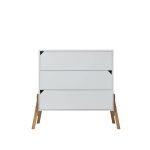 KOMODA S 3 LADICE BELLAMY LOTTA - WHITE