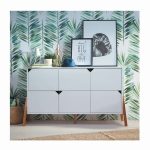KOMODA S 6 LADICA BELLAMY LOTTA - WHITE - Slika 4