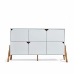 KOMODA S 6 LADICA BELLAMY LOTTA - WHITE