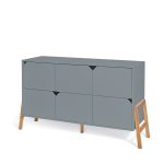 KOMODA S 6 LADICA BELLAMY LOTTA - GREY - Slika 2