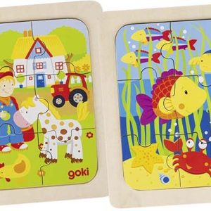 GOKI DRVENE PUZZLE - ŽIVOTINJE, FARMA I SELO
