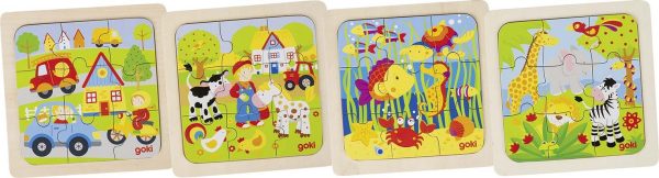 GOKI DRVENE PUZZLE - ŽIVOTINJE, FARMA I SELO